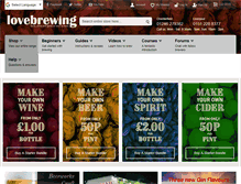 Tablet Screenshot of lovebrewing.co.uk